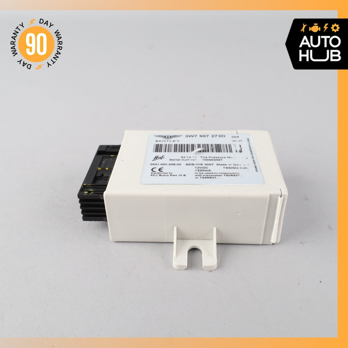 Bentley Continental GT GTC Tire Pressure Monitoring System TPMS Module OEM - photo 3
