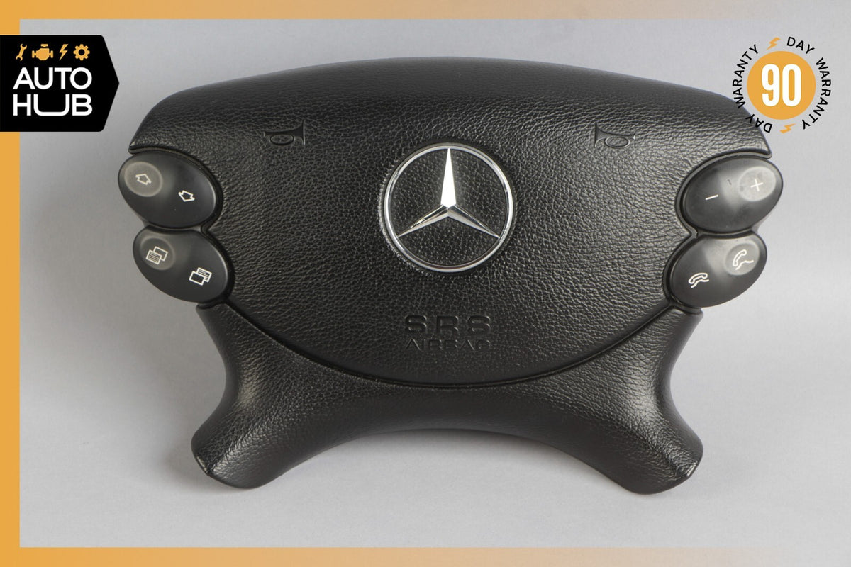 Mercedes R230 SL500 SL55 AMG CLK500 E350 Steering Wheel Airbag Air Bag Black OEM - photo 1