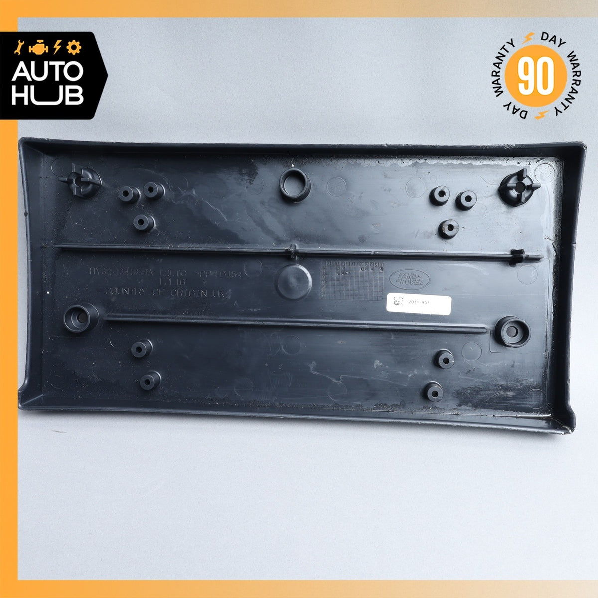 17-20 Land Rover L462 Discovery 5 Front Bumper License Plate Bracket Holder OEM - photo 4