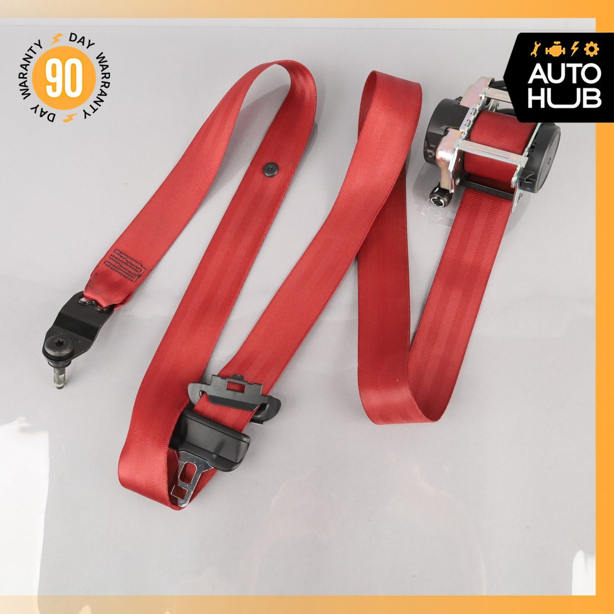 14-24 Jaguar X152 F-Type Front Left Driver Side Seatbelt Retractor Red OEM - photo 2