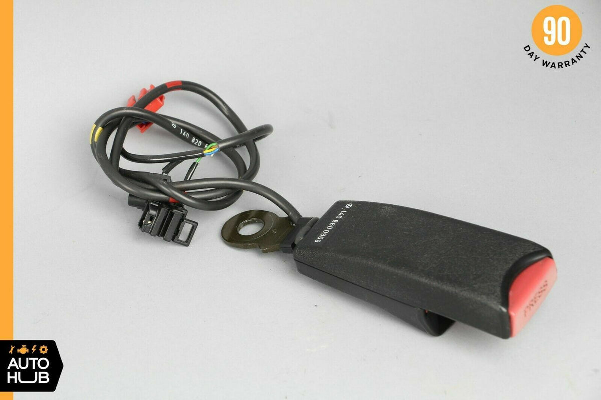 92-99 Mercedes W140 CL600 400SEL CL500 Front Left Seat Belt Buckle Black OEM - photo 5