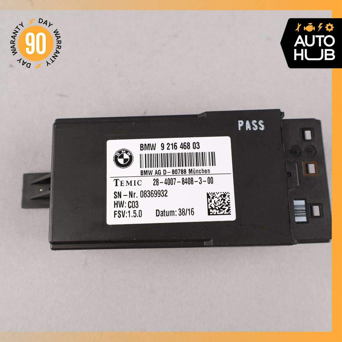 BMW F15 X5 Front Left or Right Seat Heating Control Module 9216468 OEM - photo 9