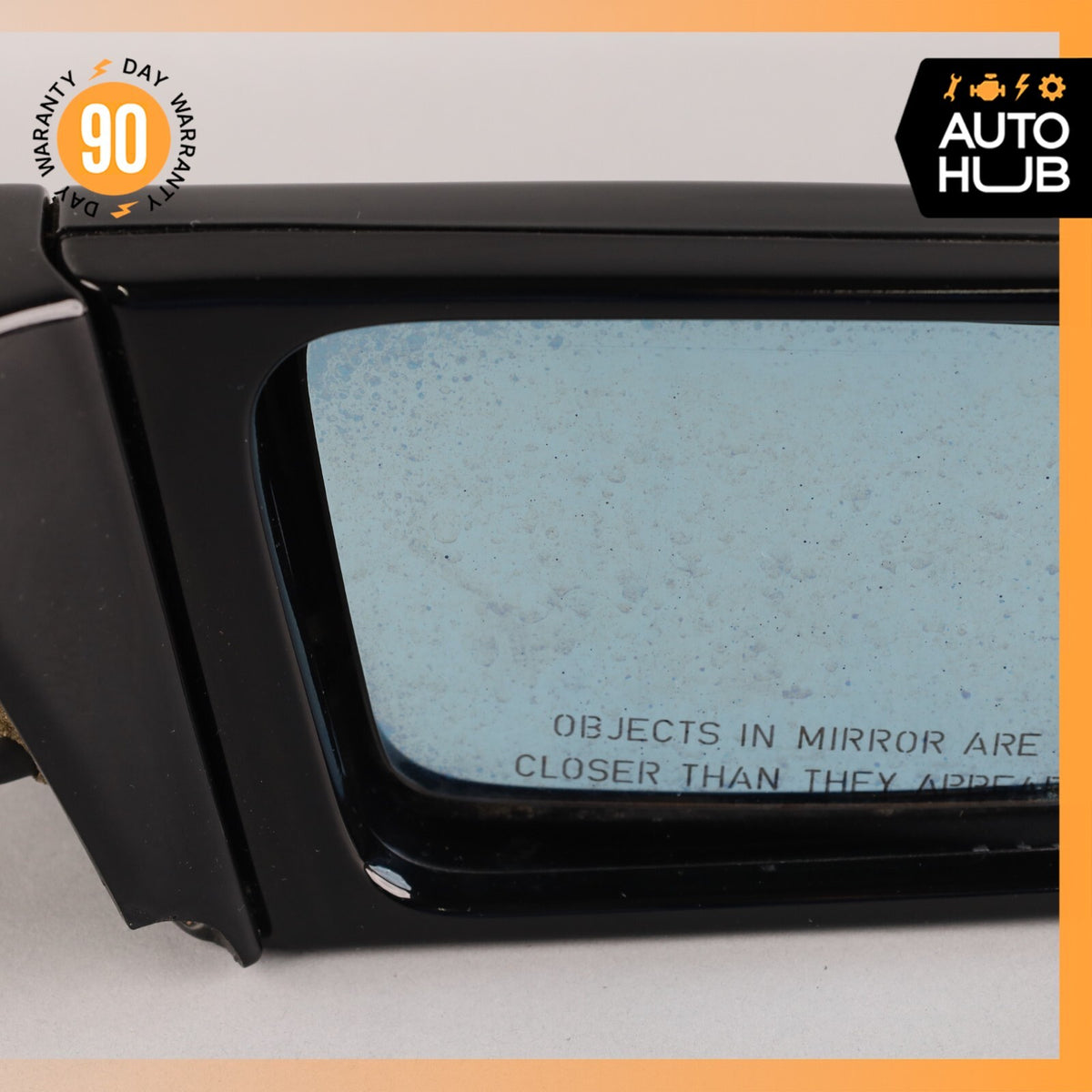 90-96 Mercedes R129 SL320 SL500 300SL Side View Door Mirror Right Side Black OEM - photo 4
