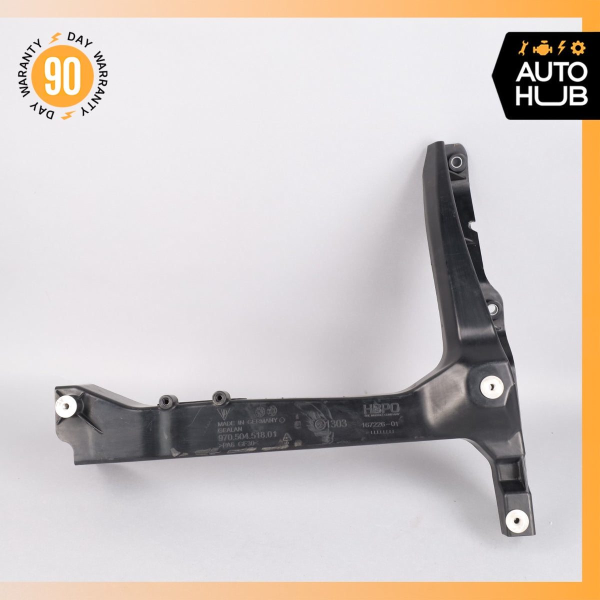 10-16 Porsche Panamera 970 Radiator Console Right Side Support Mount Bracket OEM - photo 2