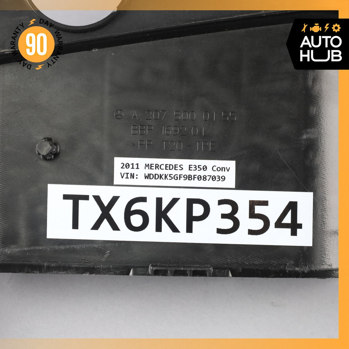 10-14 Mercedes W207 E350 E550 Engine Radiator Upper Baffle Air Duct OEM - photo 12