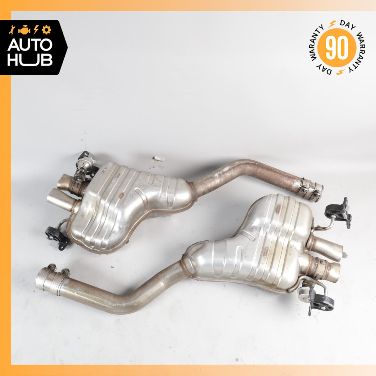 03-12 Bentley Continental GT Exhaust Muffler Mufflers Right & Left Set OEM 36k - photo 2
