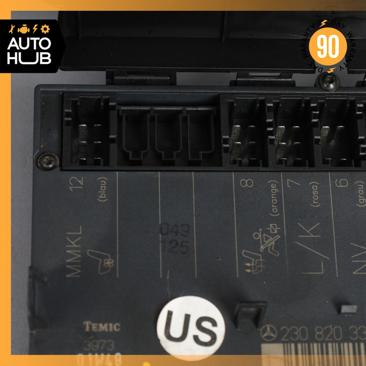 Mercedes R230 SL500 SL55 AMG Under Seat Control Module Left Driver Side OEM - photo 7