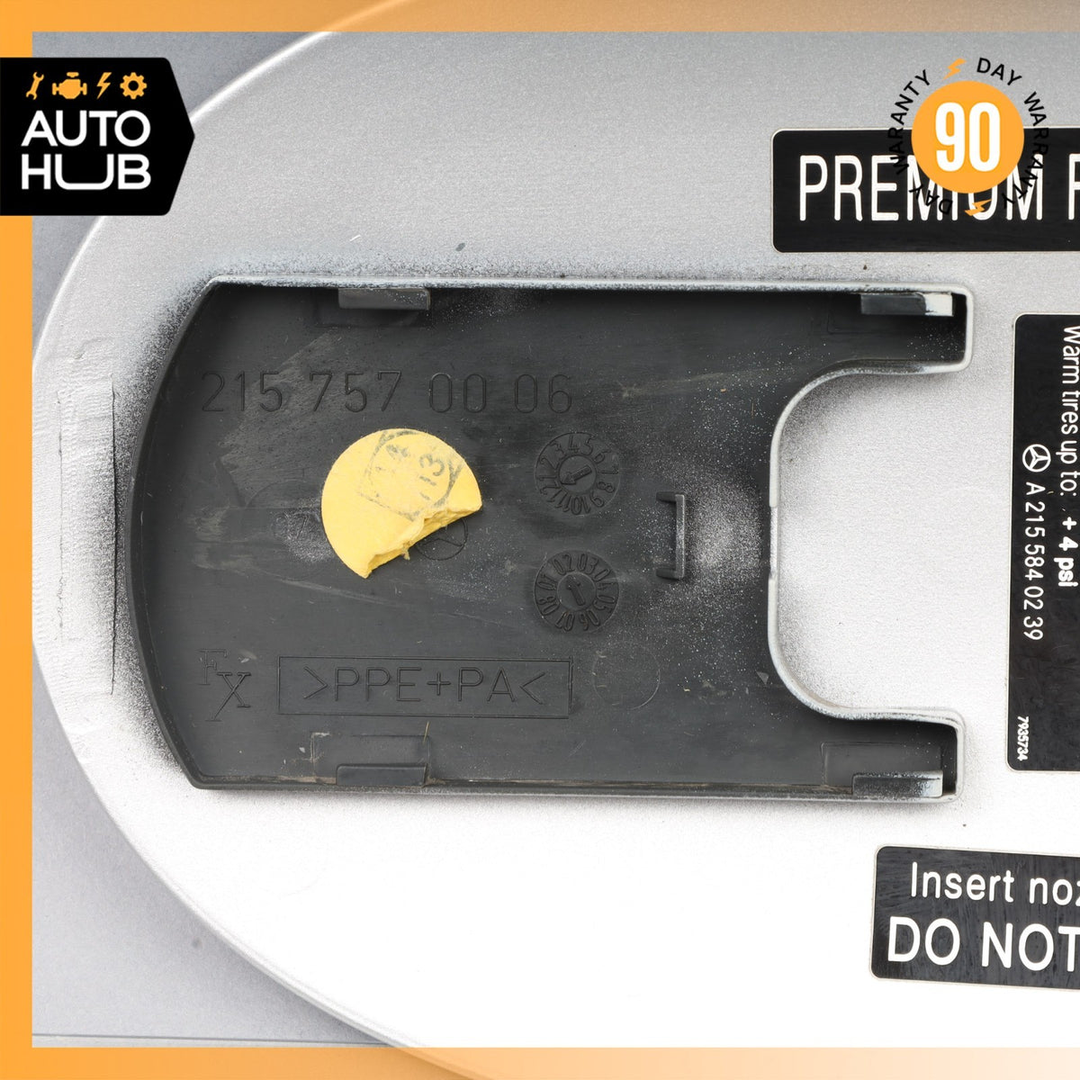 00-06 Mercedes W215 CL500 CL600 Fuel Gas Tank Lid Door Cover 2157570006 OEM - photo 5