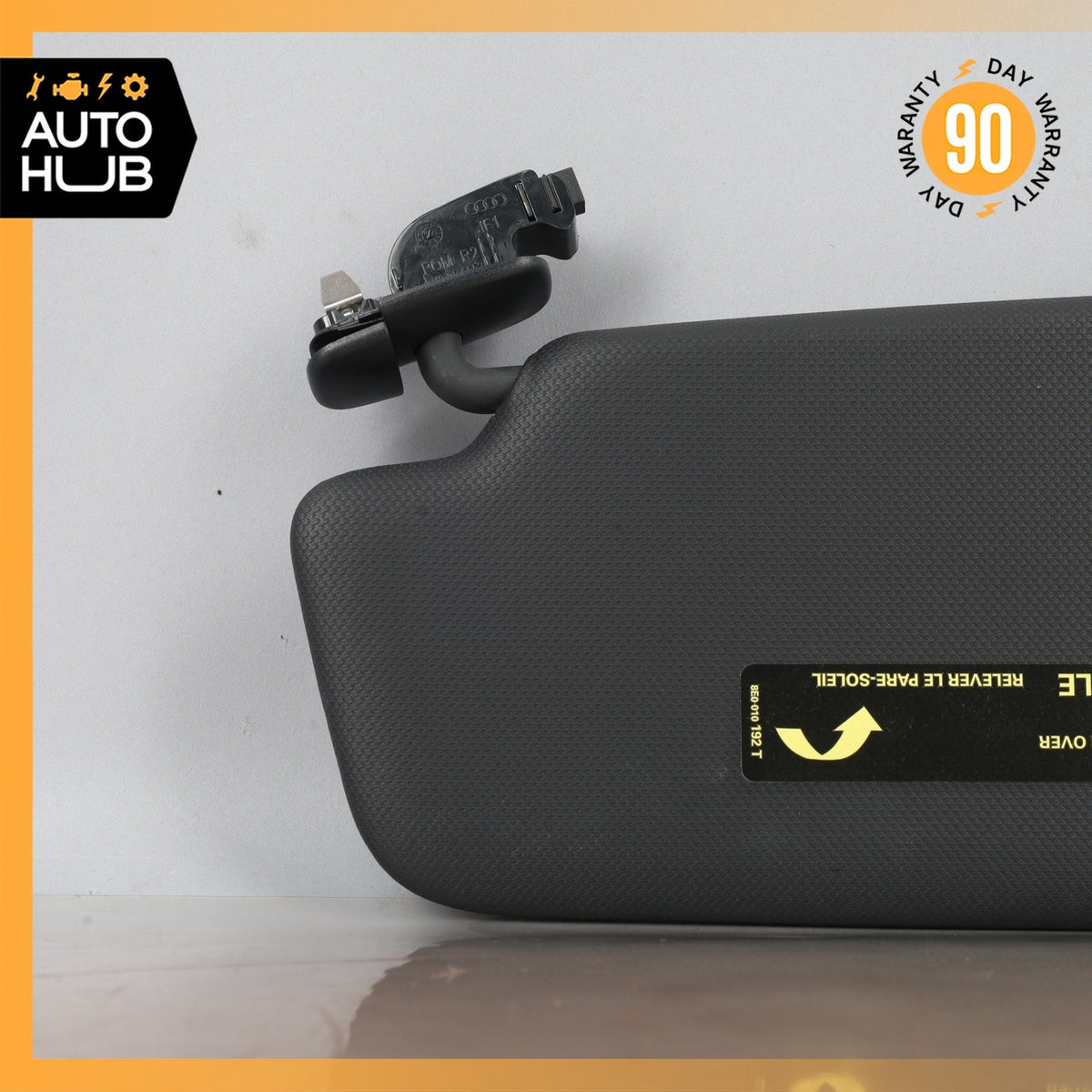 09-12 Audi 8R Q5 Right Passenger Side Sunvisor Sun Visor Black OEM - photo 8