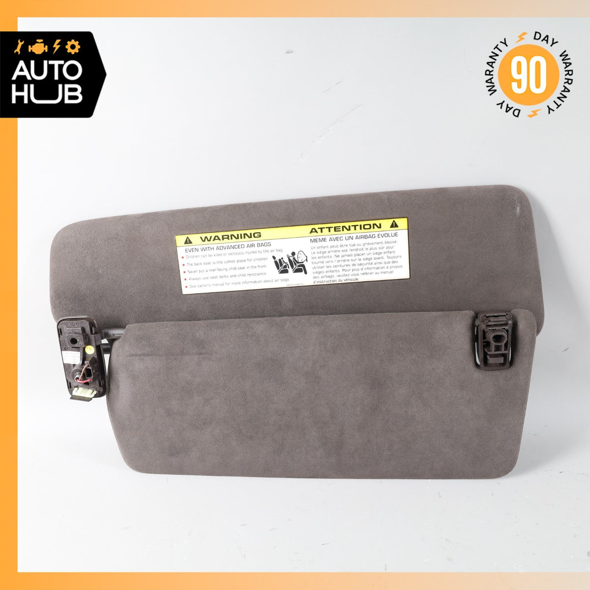 11-18 Porsche Cayenne 958 Sun Visor Sunvisor Left Side Suede Brown OEM - photo 2