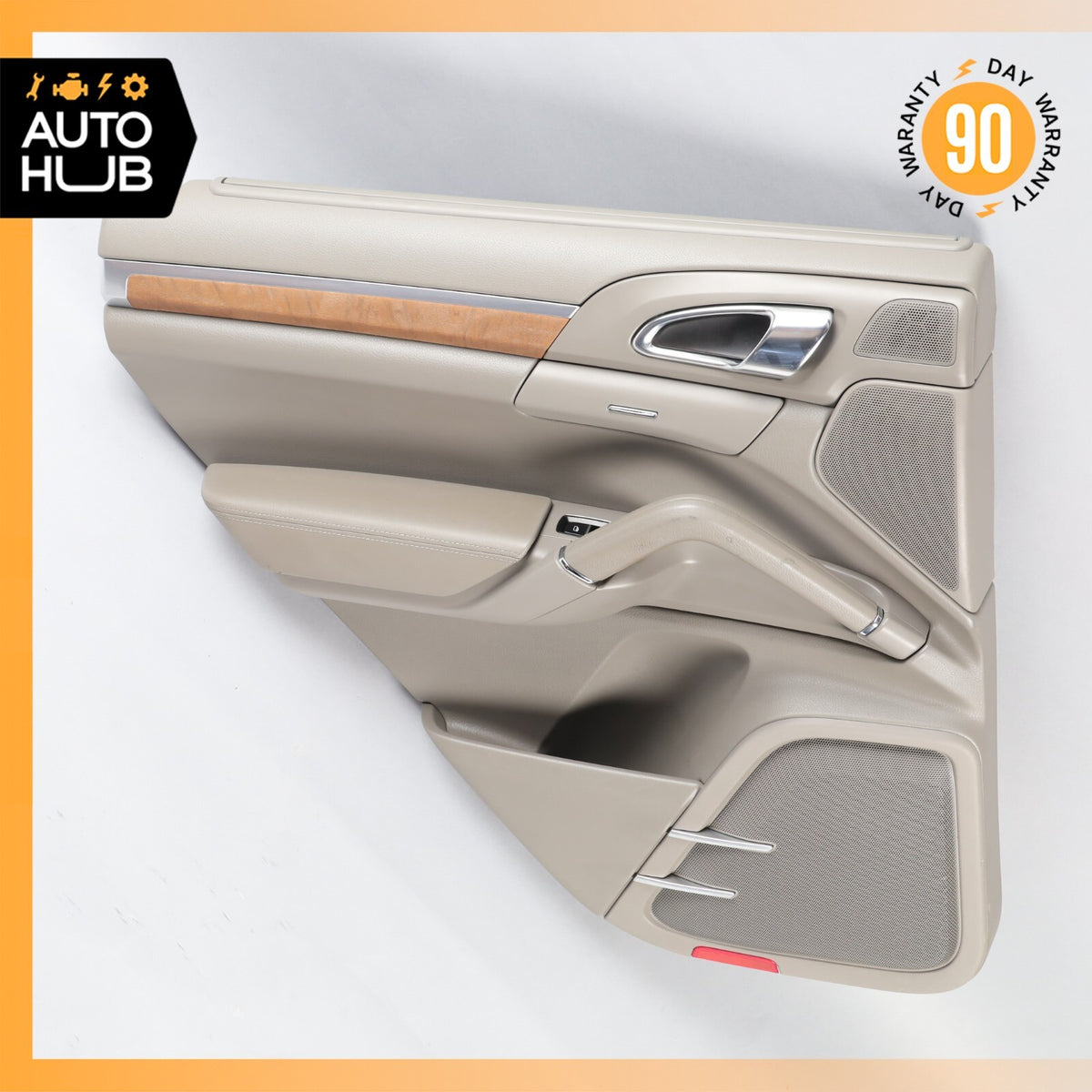 11-18 Porsche Cayenne 958 S Rear Left Side Interior Door Panel Gray OEM - photo 1