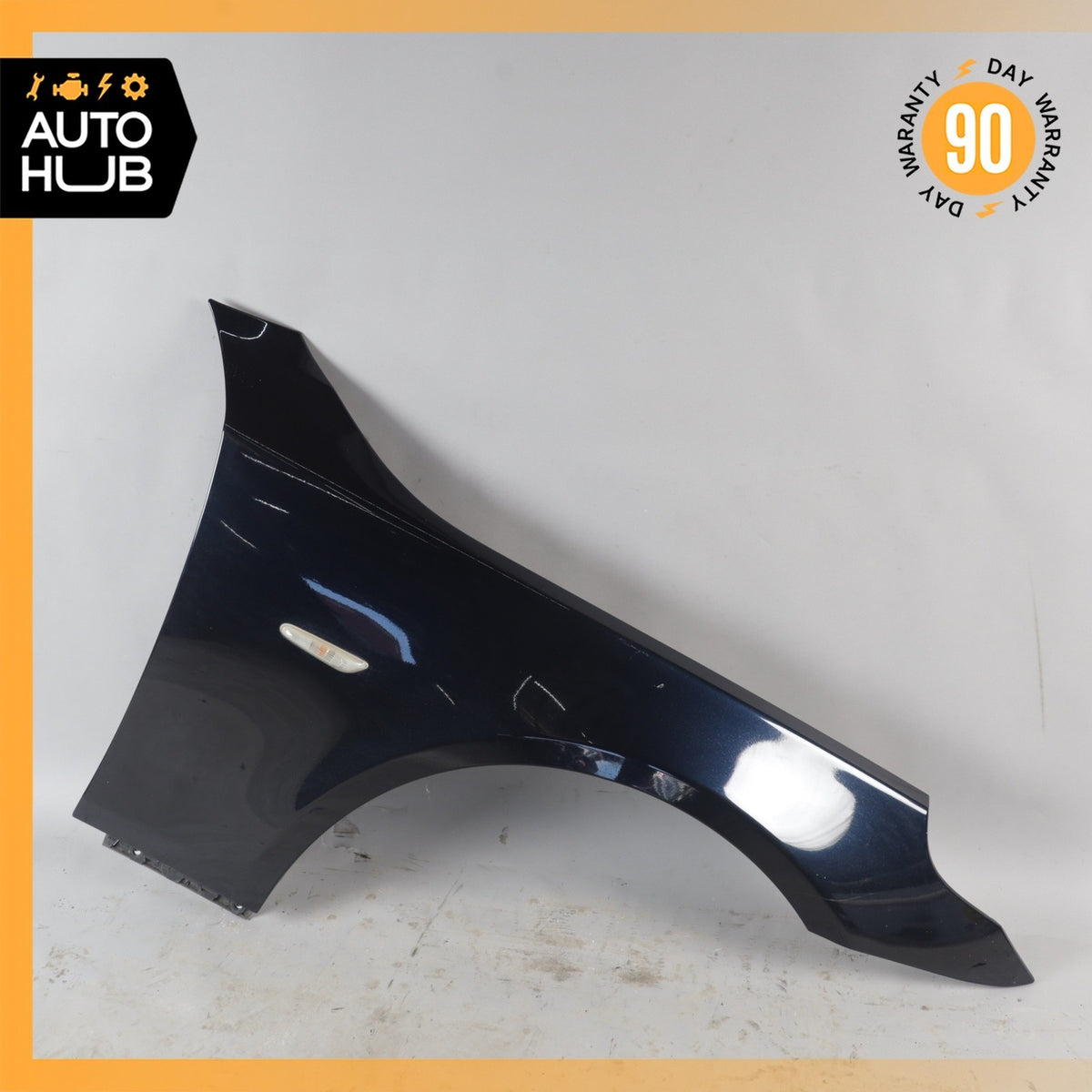 04-10 BMW E60 550i 528i Front Right Passenger Side Fender Panel Black OEM - photo 1