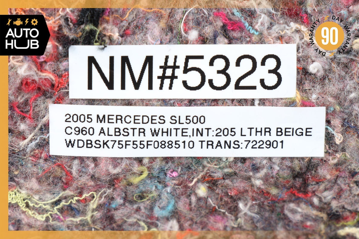 03-06 Mercedes R230 SL500 SL55 AMG Rear Left Side Interior Trim Panel Beige OEM - photo 12