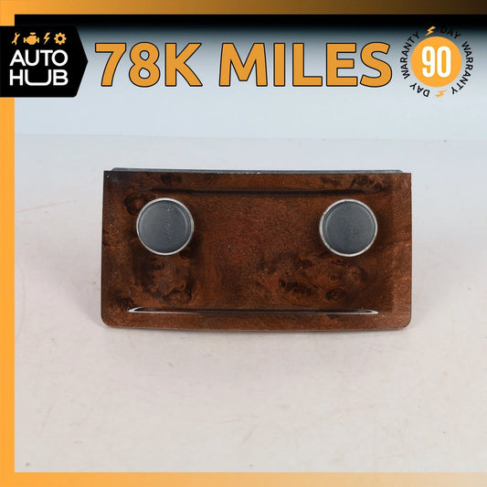 04-10 BMW E60 528i 535i 550i Rear Seat Lighter Cover Holder Wood Trim OEM 78k - photo 1