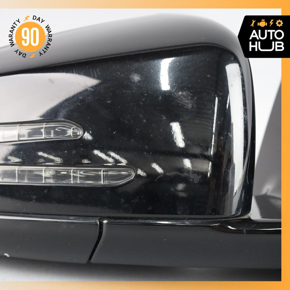 10-17 Mercedes W207 E350 E550 Right Side Rear View Door Mirror White OEM 86k - photo 20