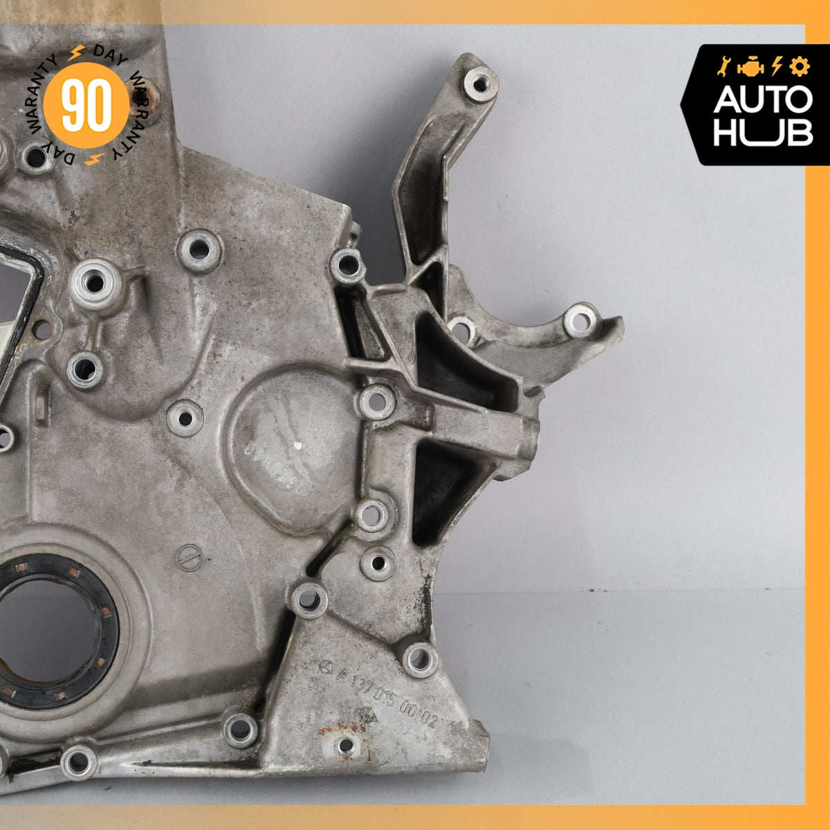 01-14 Mercedes W216 CL600 S600 V12 Engine Timing Chain Case Cover 1370150002 OEM - photo 4