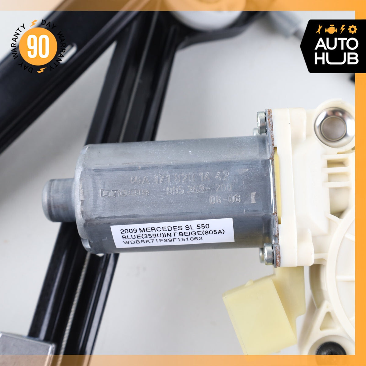 Mercedes R230 SL550 SL600 Front Right Side Door Window Regulator Motor OEM 53k - photo 13