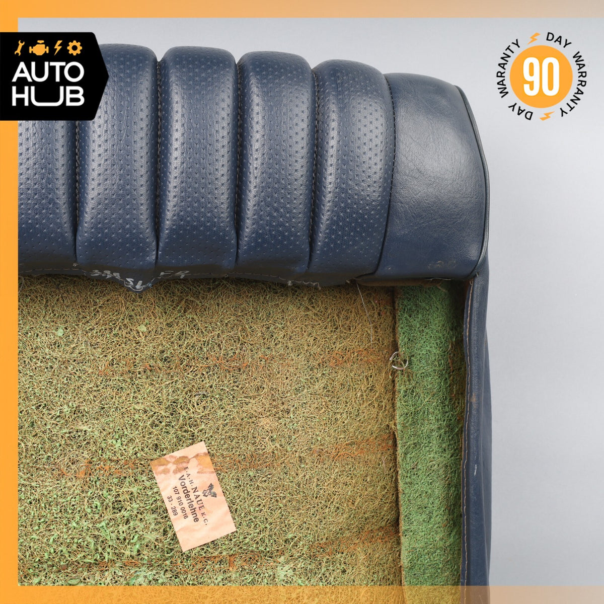 80-89 Mercedes R107 380SL 560SL Top Upper Seat Cushion Right Side Blue OEM - photo 10