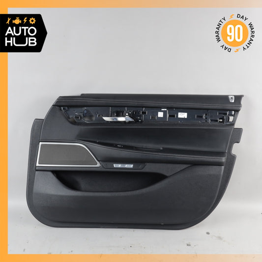 16-22 BMW G12 740Li Front Right Interior Door Panel Trim Black 51417448486 OEM - photo 1