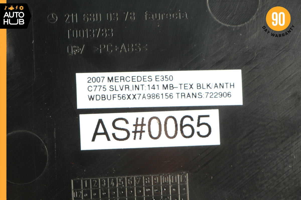 07-09 Mercedes W211 E350 E320 E550 Left Side Dashboard Trim Cover Panel OEM - photo 11
