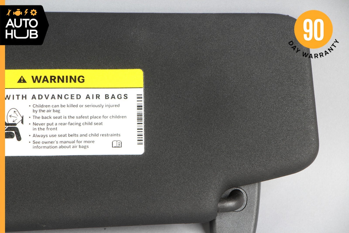 08-14 Mercedes W204 C300 C350 C250 Right Side Sunvisor Sun Visor Black OEM - photo 8