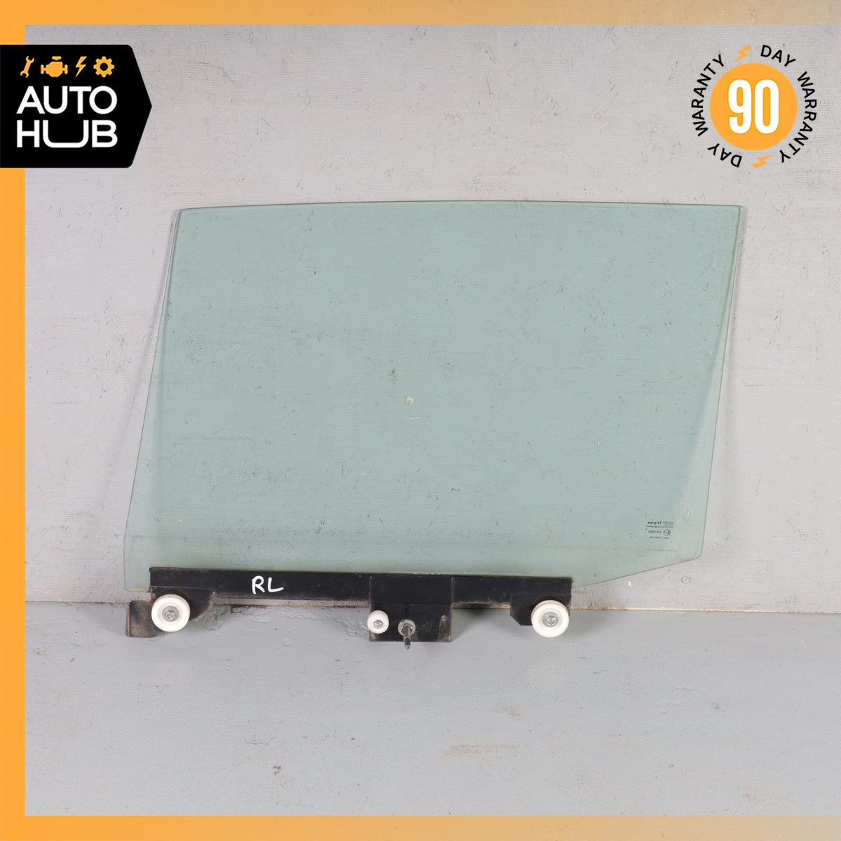 81-95 Bentley Brooklands / RR Silver Spirit Rear Left Side Door Window Glass OEM - photo 7