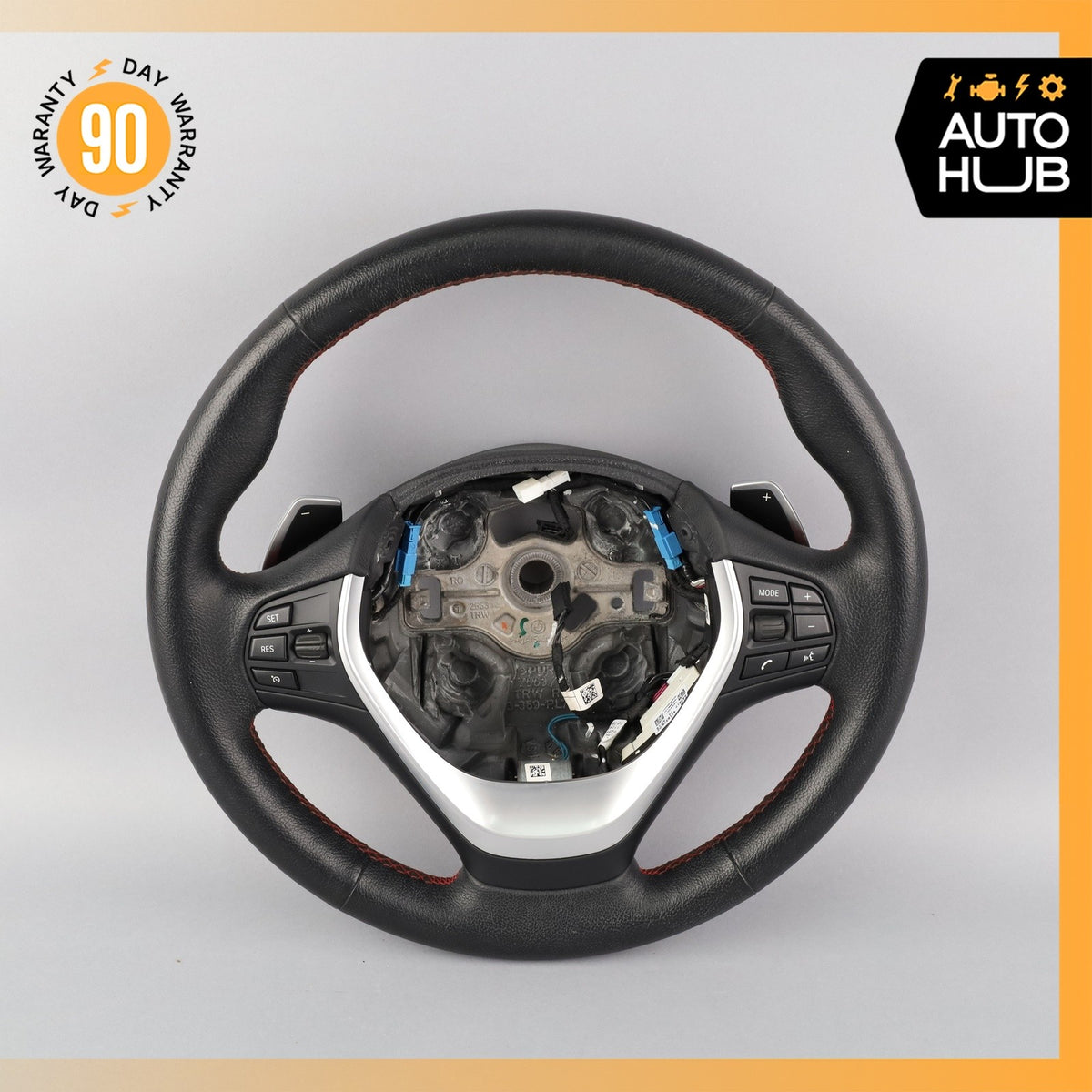 12-17 BMW F32 435i 428i Sport Leather Steering Wheel 32306863347 OEM - photo 1