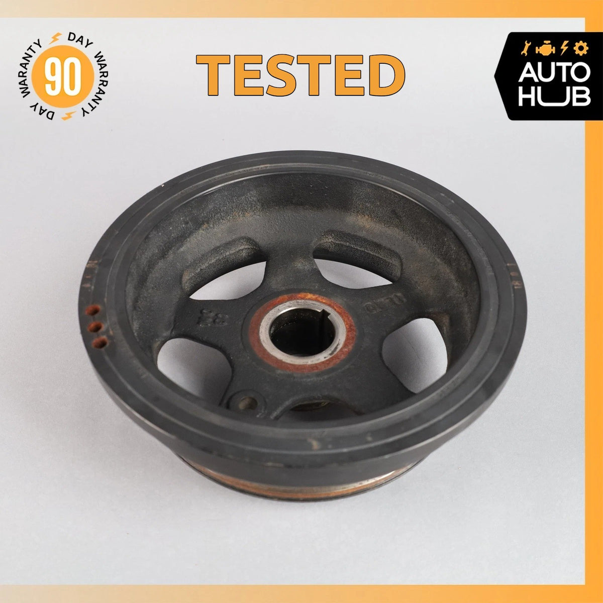 11-16 Porsche Panamera 970 3.6L V6 Crank Shaft Pulley Harmonic Dampener OEM 99k - photo 1