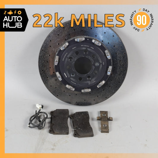 08-16 Aston Martin DB9 DBS Rear Carbon Ceramic Brake Rotor ED232C026CA OEM 22k - photo 1