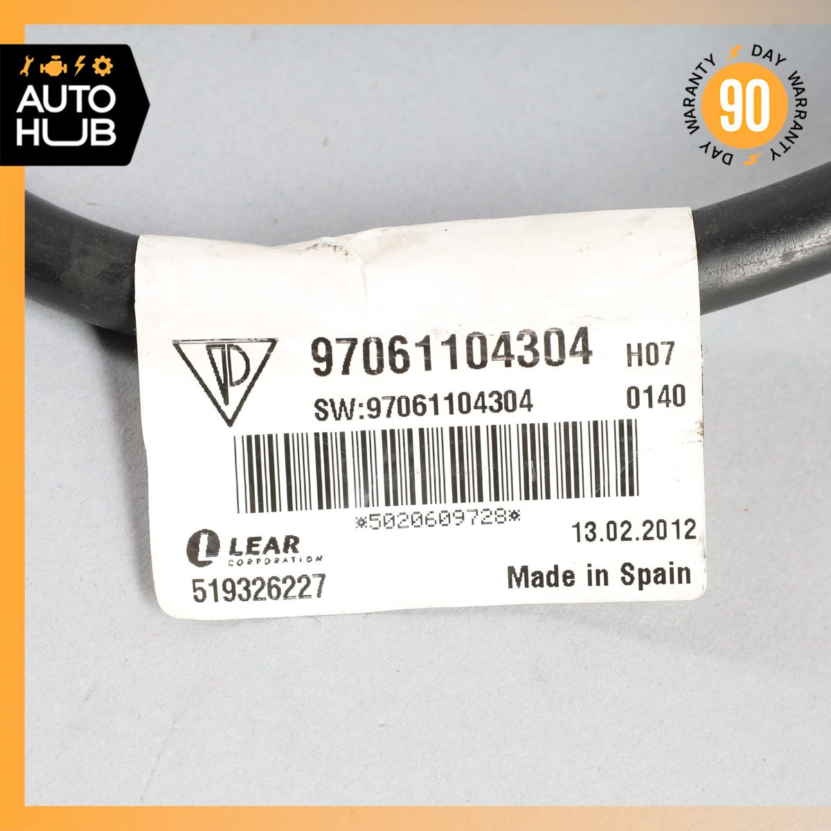2012 Porsche Panamera 970 Hybrid Negative Battery Cable Harness OEM 89k - photo 8