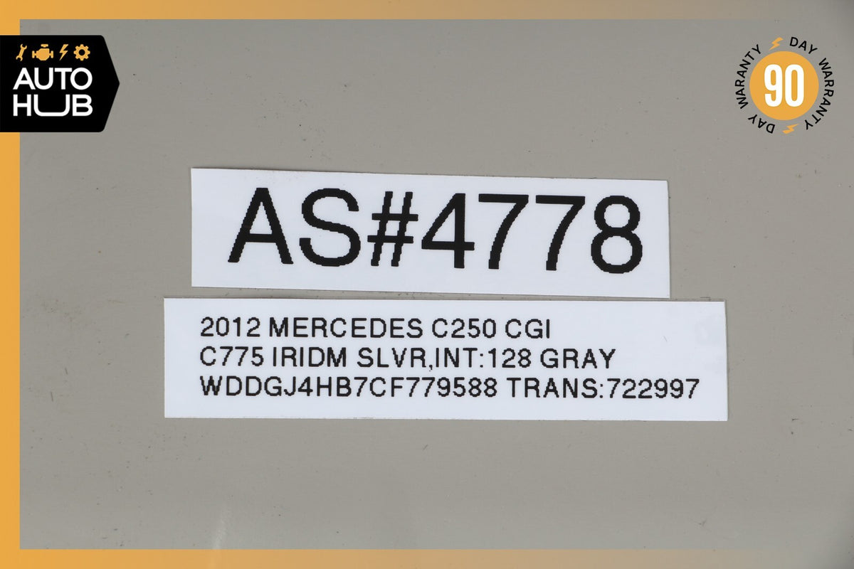 08-14 Mercedes W204 C250 C350 Dashboard Dash Board Trim Panel Left Gray OEM - photo 12