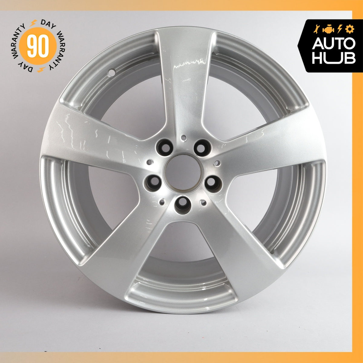 Mercedes W212 E350 E400 9 x 18 18'' Rear Wheel Rim Silver 2124011402 OEM - photo 2