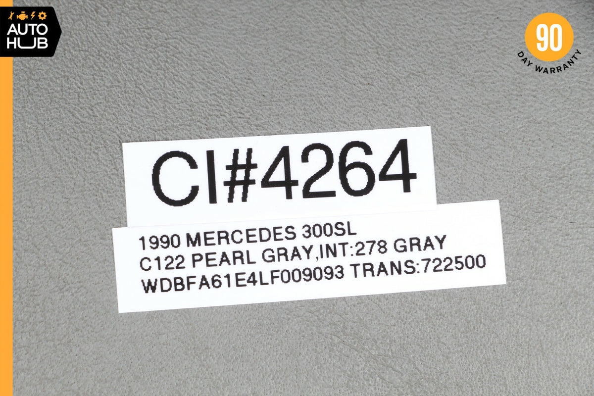 90-95 Mercedes R129 300SL SL320 Front Right Side Headrest Head Rest Gray OEM - photo 8