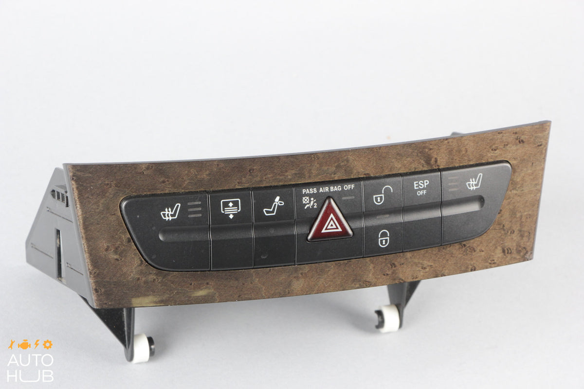 07-09 Mercedes W211 E350 E550 Hazard Control Door Lock Switch Panel 2116801714 - photo 2