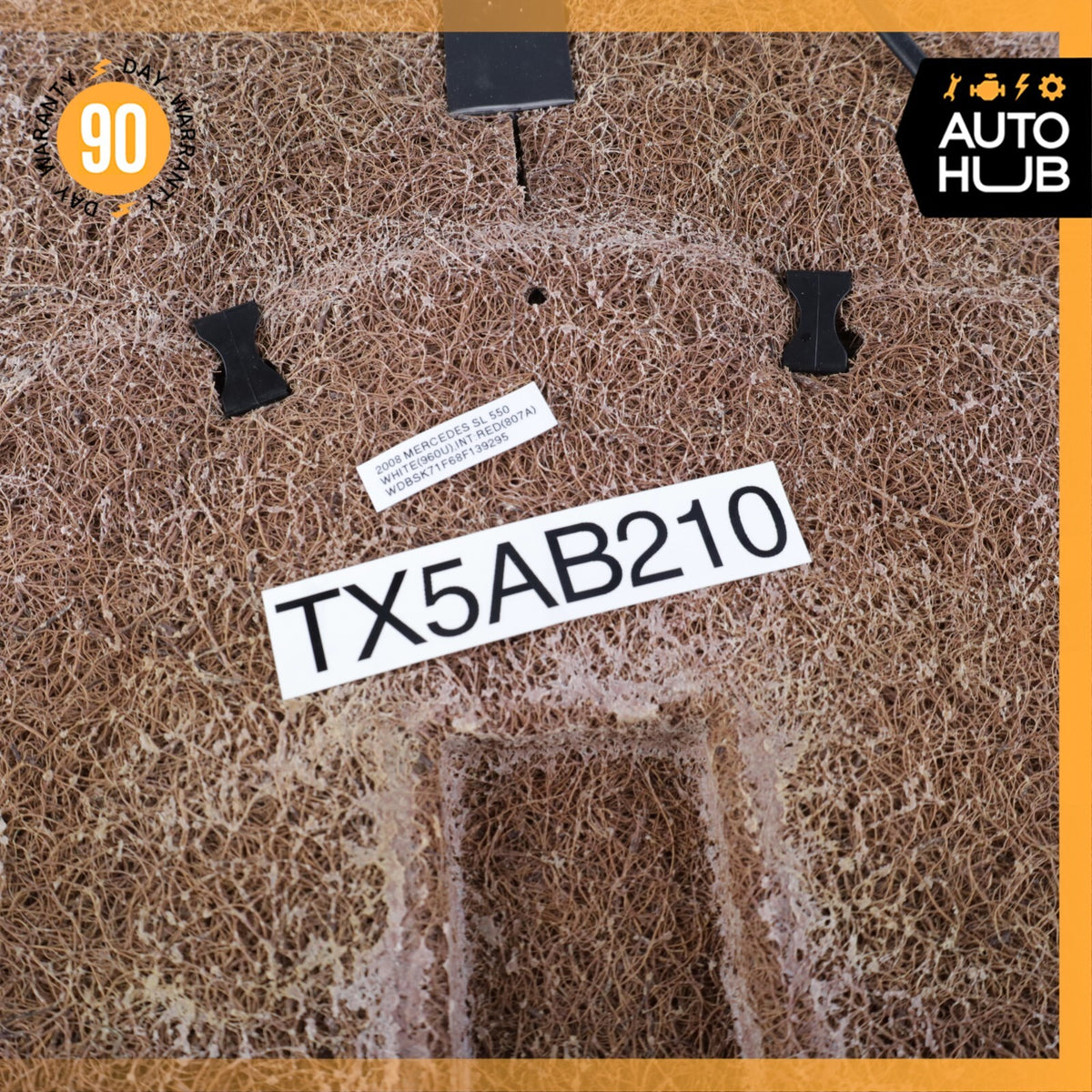 07-08 Mercedes R230 SL550 Right Side Lower Bottom Seat Cushion Nappa OEM 61k - photo 15