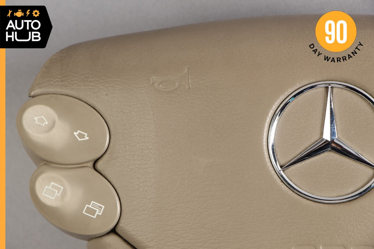 Mercedes R230 SL500 SL55 AMG CLK500 E350 Steering Wheel Airbag Air Bag Beige OEM - photo 2