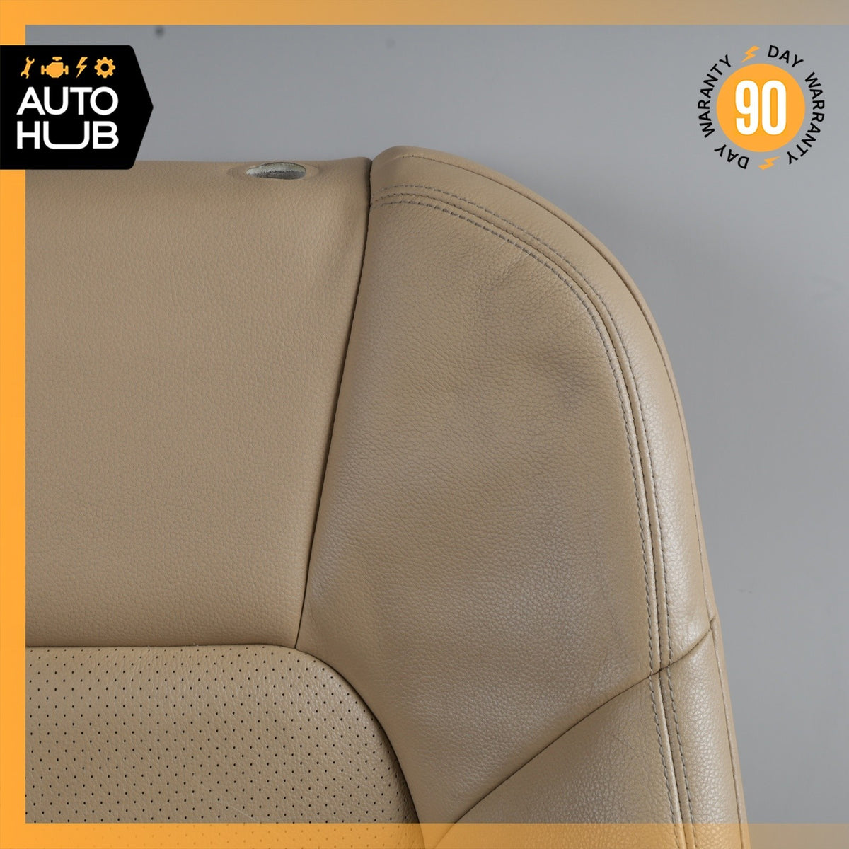 11-18 Porsche Cayenne 958 Front Left Side Seat Upper Cushion Beige OEM - photo 4