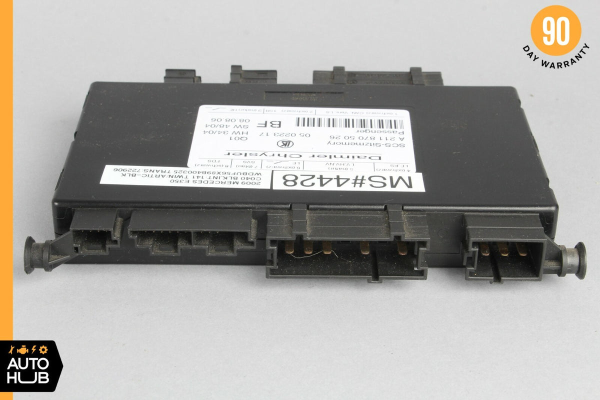 03-11 Mercedes W211 CLS500 E500 Under Seat Control Module Front Right Side OEM - photo 5
