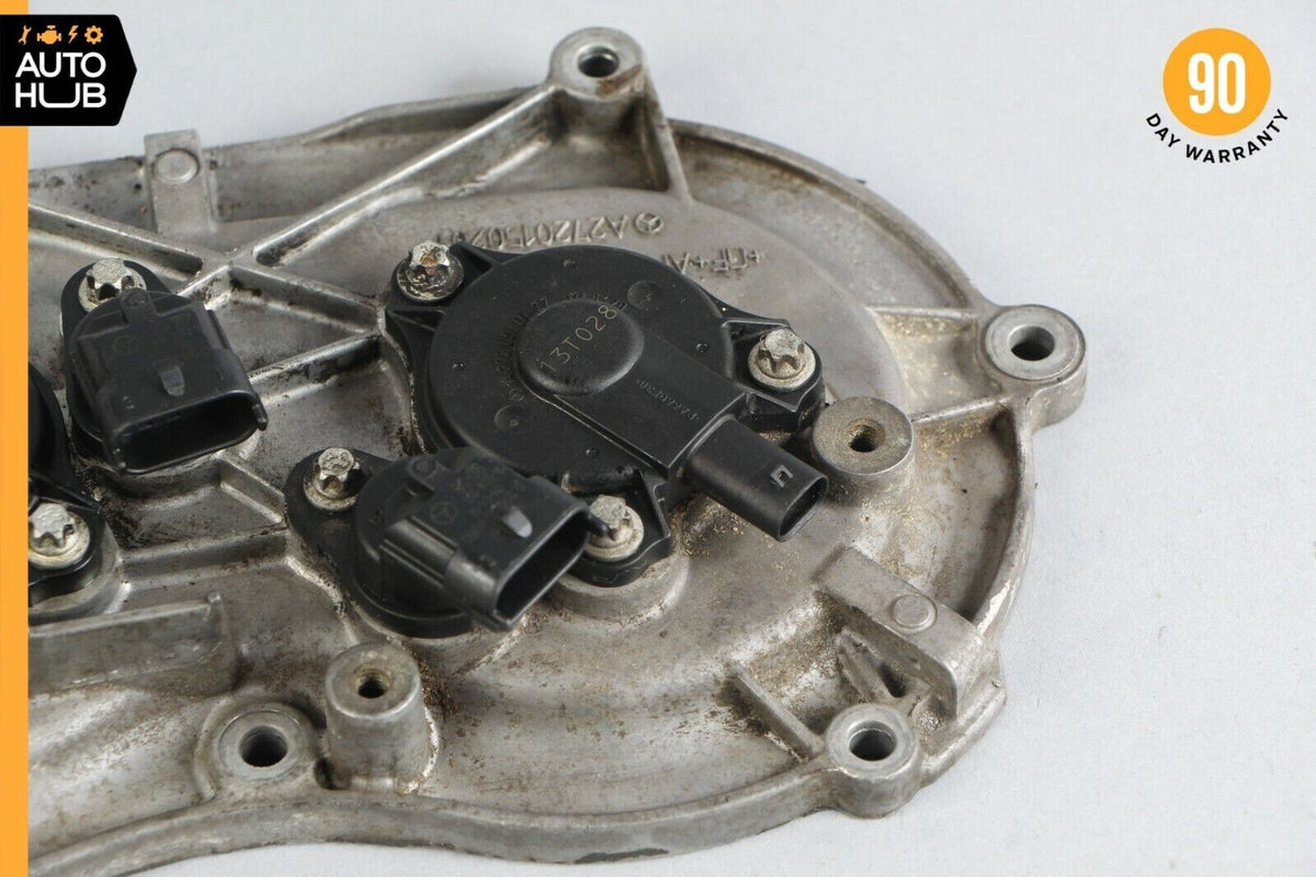 Mercedes W221 S550 E350 Front Left Side Engine Timing Chain Cover Plate OEM - photo 2