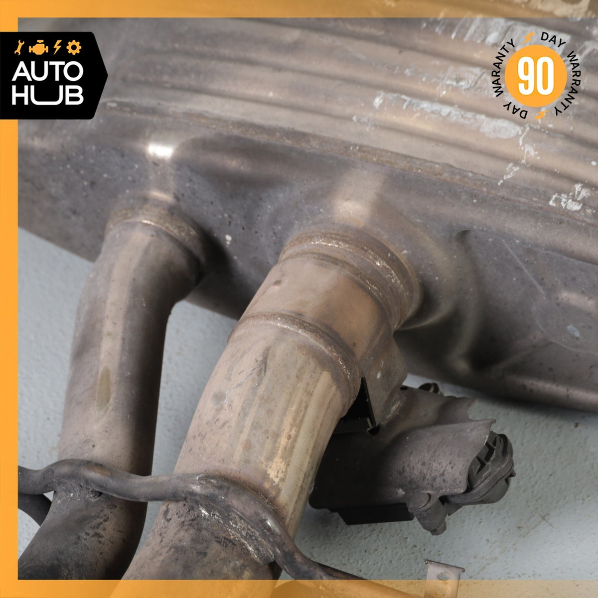 14-17 Mercedes W222 S63 AMG Sedan Exhaust Muffler Left Driver Side OEM 77k - photo 5