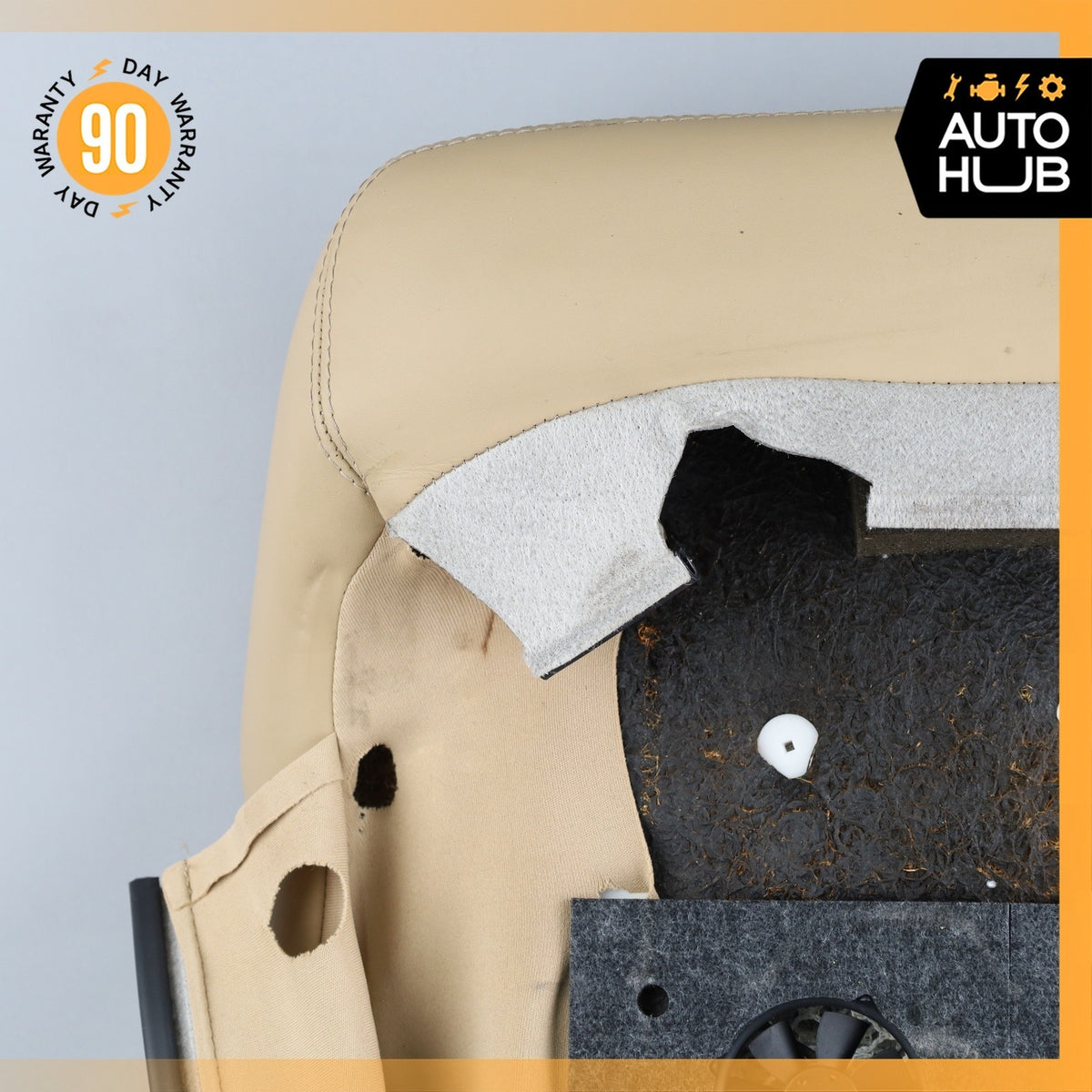 07-09 Mercedes W211 E63 AMG Front Left or Right Top Upper Seat Cushion Beige OEM - photo 8