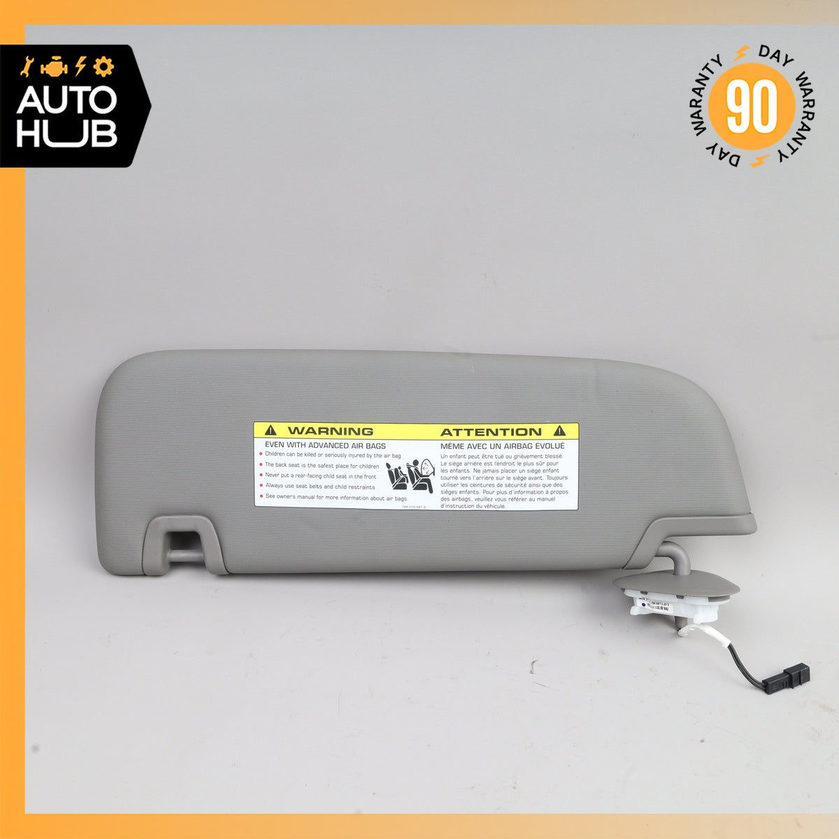 10-16 Porsche Panamera 970 Right Passenger Side Sun Visor Sunvisor Gray OEM - photo 8