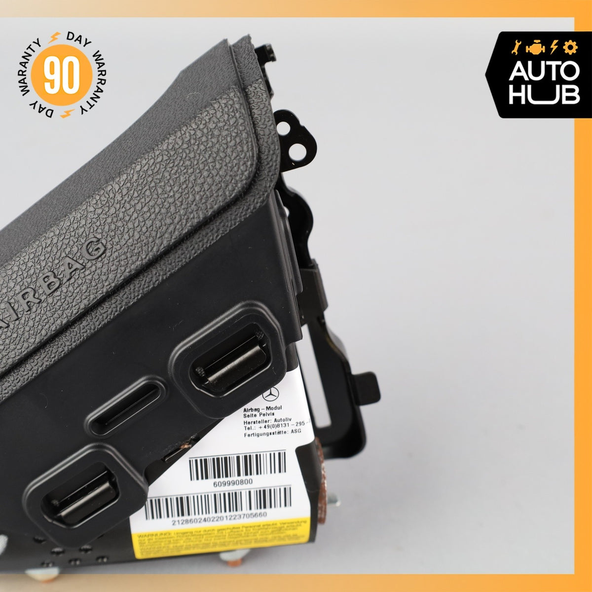 10-18 Mercedes W212 E350 E400 Seat Airbag Air Bag SRS Right Side Lower Black OEM - photo 4