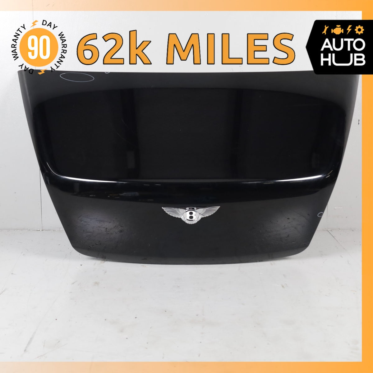 07-11 Bentley Continental GTC Convertible Trunk Lid Panel Assembly Black OEM 62k - photo 1