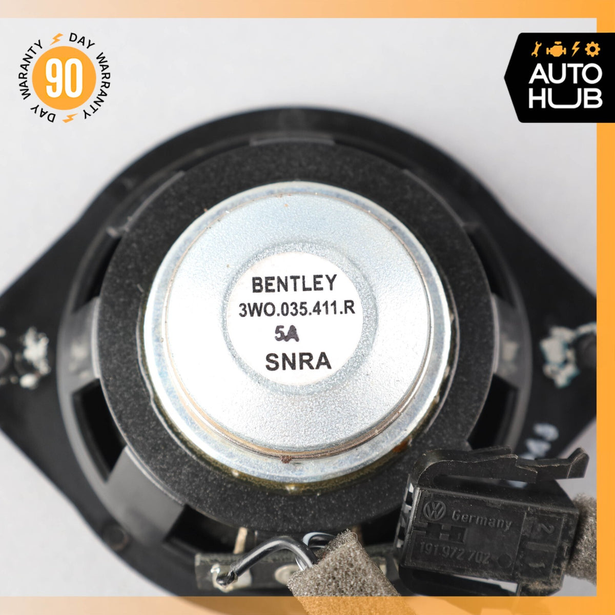2006 Bentley Continental Flying Spur Rear Side Mid Range Sound Speaker OEM 78k - photo 9