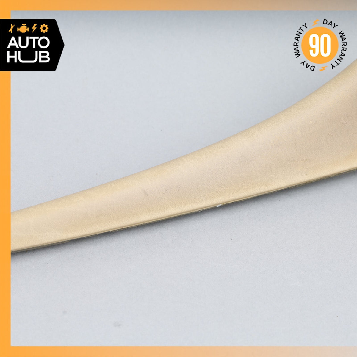 Mercedes W126 420SEL Rear Right Side Door Window Panel Trim Beige OEM - photo 4