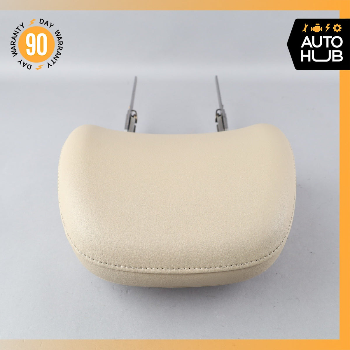 Audi 4M Q7 Front Right Side Seat Cushion Headrest Head Rest Beige OEM 87k - photo 10