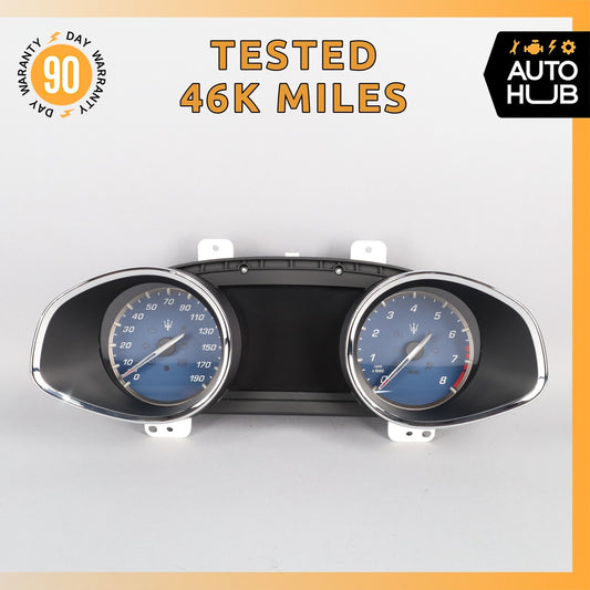2015 Maserati Quattroporte M156 3.0L Instrument Cluster Speedometer OEM 46k - photo 1