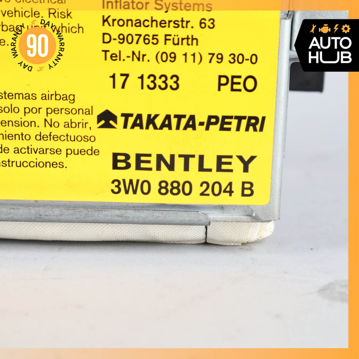 03-06 Bentley Continental Flying Spur GT Passenger Dash Airbag Air Bag OEM 76k - photo 11