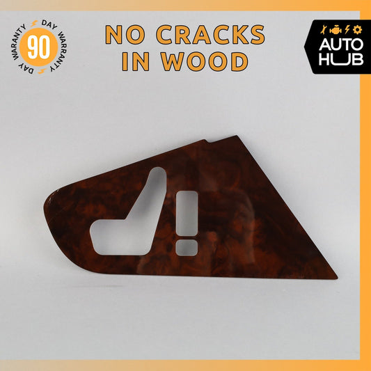 96-99 Mercedes W140 CL600 S500 Front Right Passenger Seat Control Wood Trim OEM - photo 1